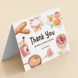 greeting card folded