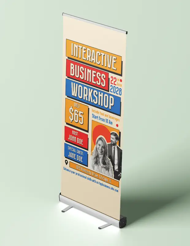 stand up retractable banner