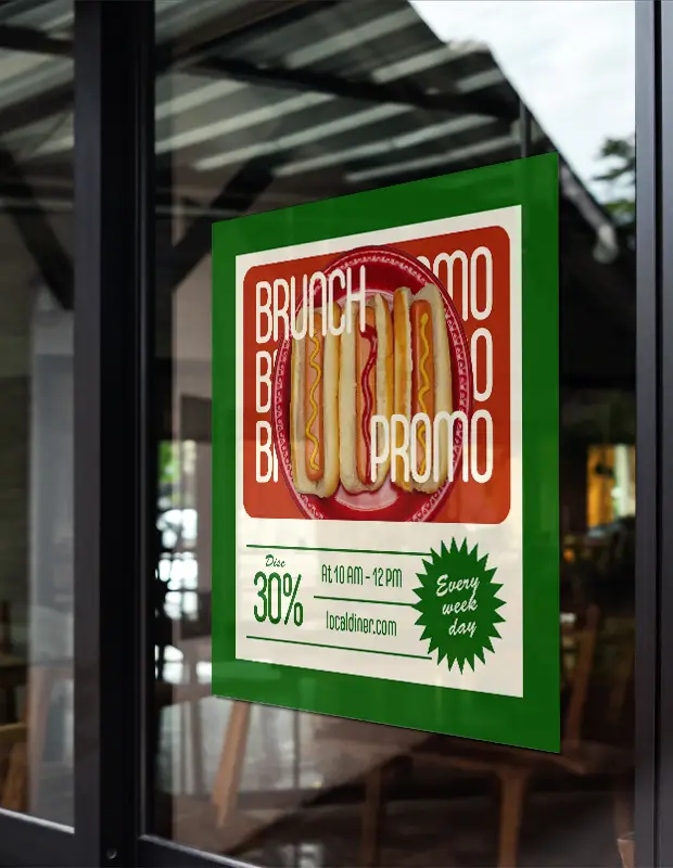 window cling Reston Herndon Printing