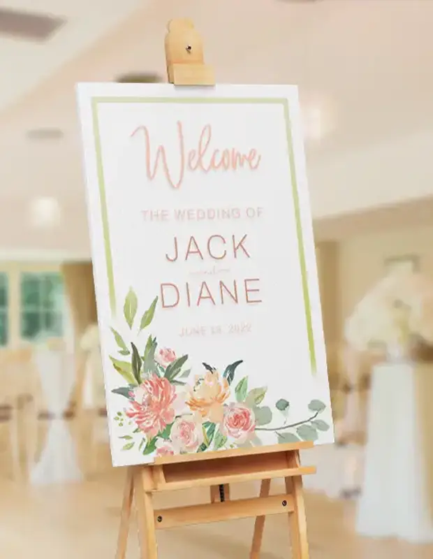 Reston Copy Center - Foam Board Signage wedding prints